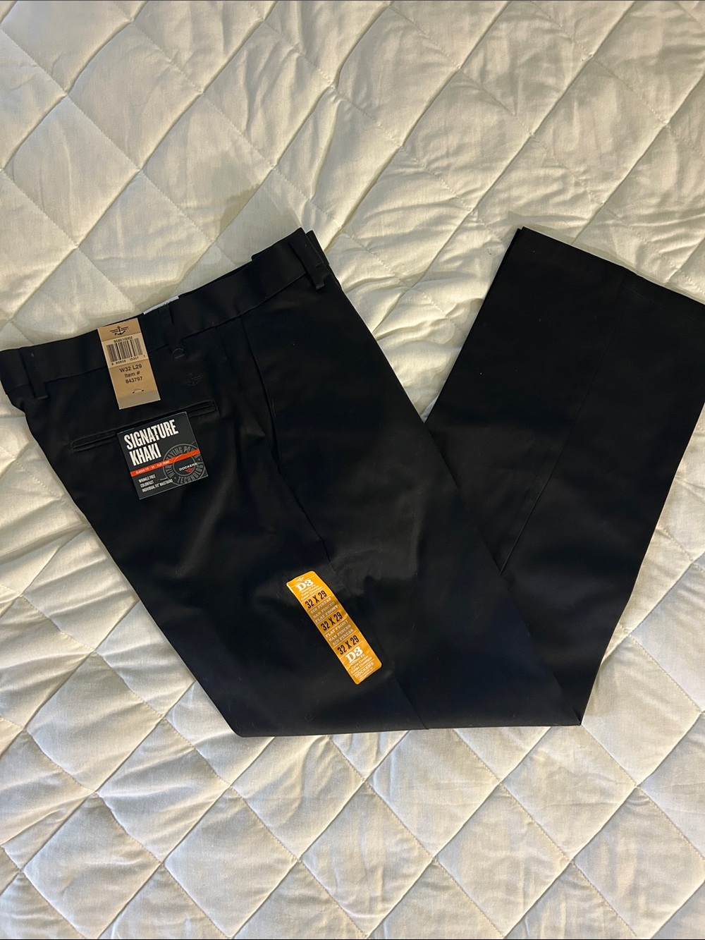 Dockers Black Men's Dress Pants - Signature Khaki